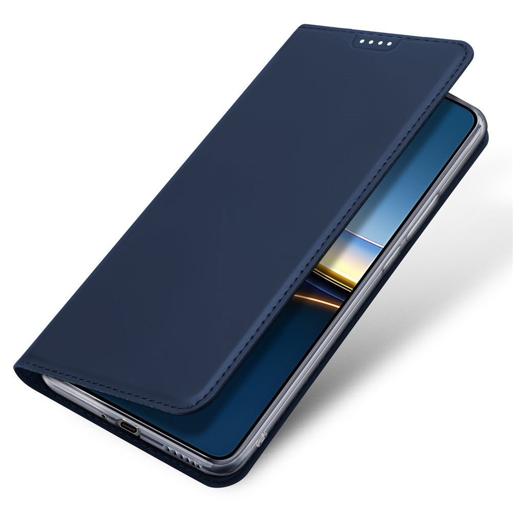 Xiaomi Poco F7 Pro EIDERWOOD Faux Leather Flip Case with Card Holder & Stand Function – Blue