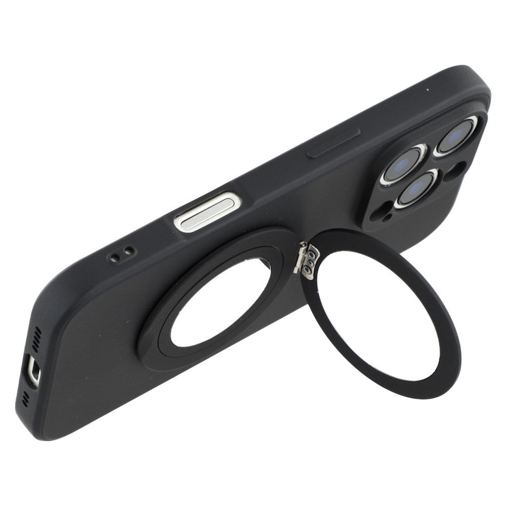 EIDERWOOD iPhone 16 Pro Hybrid Case incl. Kickstand with Mirror - Black