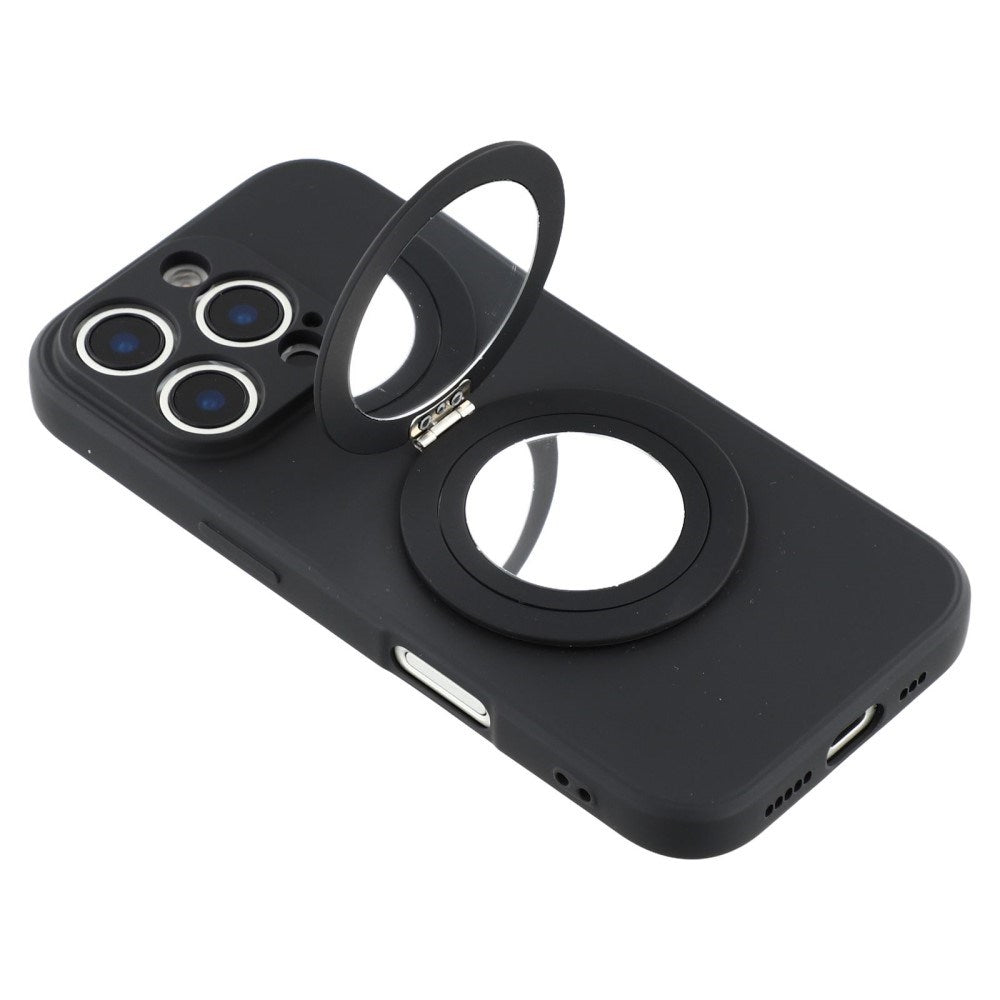 EIDERWOOD iPhone 16 Pro Hybrid Case incl. Kickstand with Mirror - Black