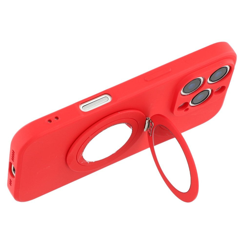EIDERWOOD iPhone 16 Pro Hybrid Case incl. Kickstand with Mirror - Red