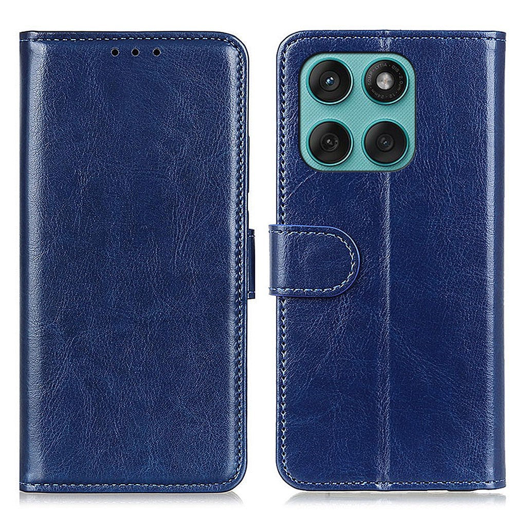 EIDERWOOD Motorola Edge 60 Fusion Faux Leather Flip Case with Cardholder & Stand Function - Blue
