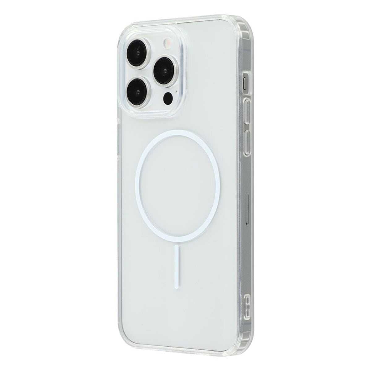 iPhone 15 Pro Max EIDERWOOD Hybrid Plastic Case - MagSafe Compatible - Transparent / White