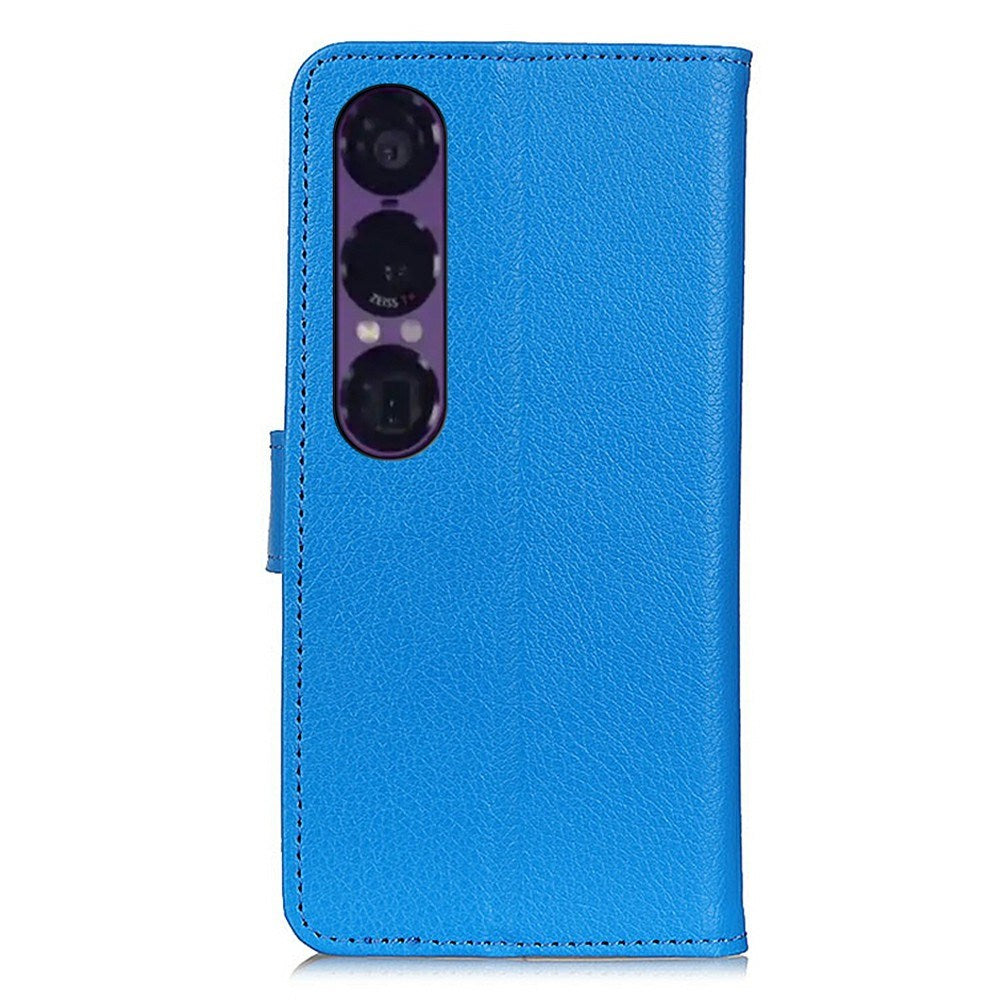EIDERWOOD Sony Xperia 1 VII Faux Leather Flip Case with Cardholder & Stand Function - Blue