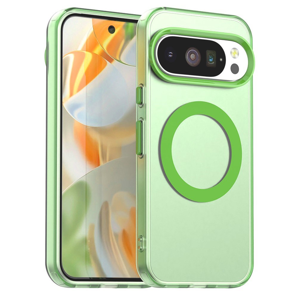 EIDERWOOD Google Pixel 10 / 10 Pro Hybrid Plastic Case - MagSafe Compatible - Transparent / Green