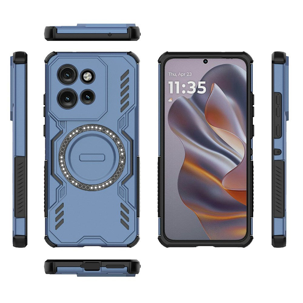 Motorola Edge 60 Neo / Edge 50 Neo / ThinkPhone 25 EIDERWOOD Tough Case - MagSafe Compatible - Blue