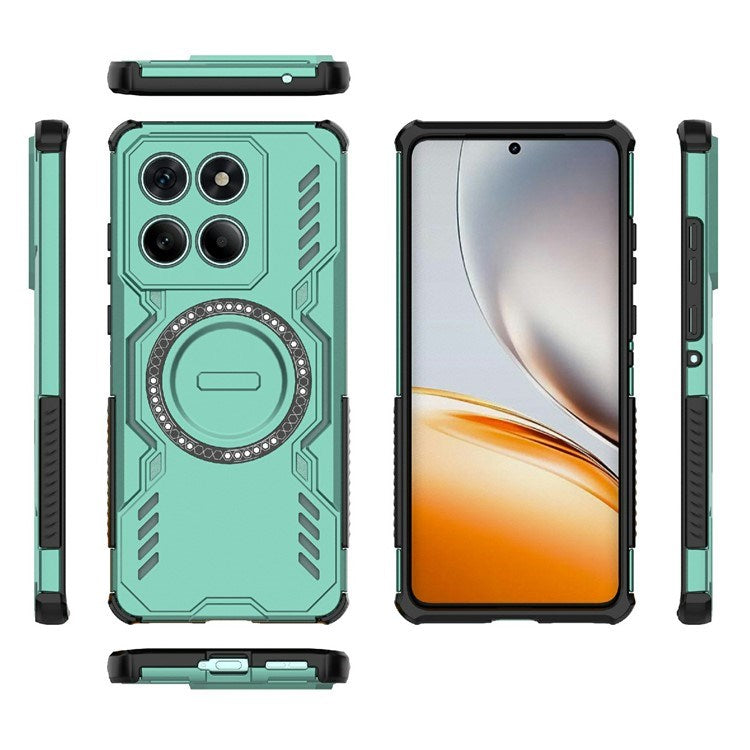 EIDERWOOD Motorola Edge 60 / Edge 60 Fusion Hybrid Plastic Case with Heat Dissipation - Green