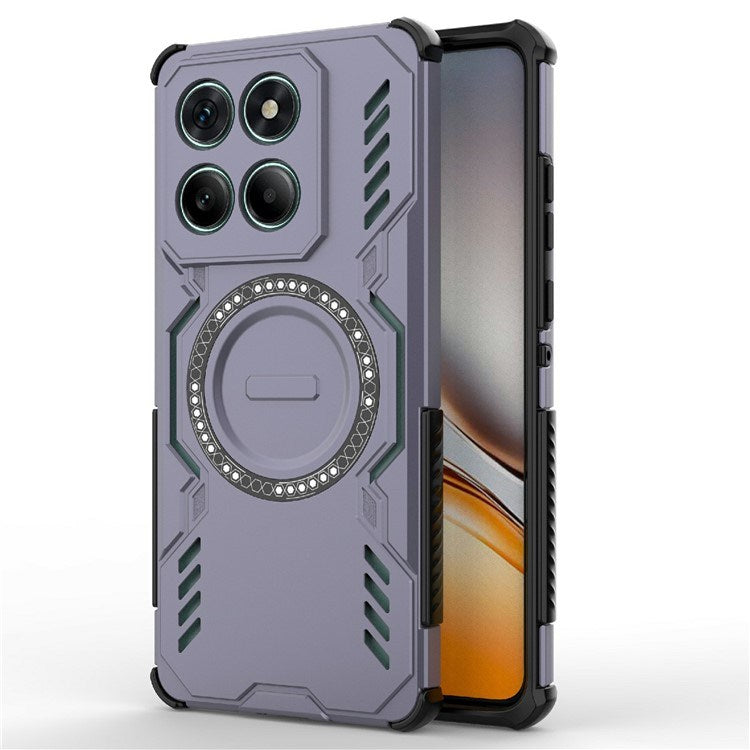 EIDERWOOD Motorola Edge 60 / Edge 60 Fusion Hybrid Plastic Case with Heat Dissipation - Purple