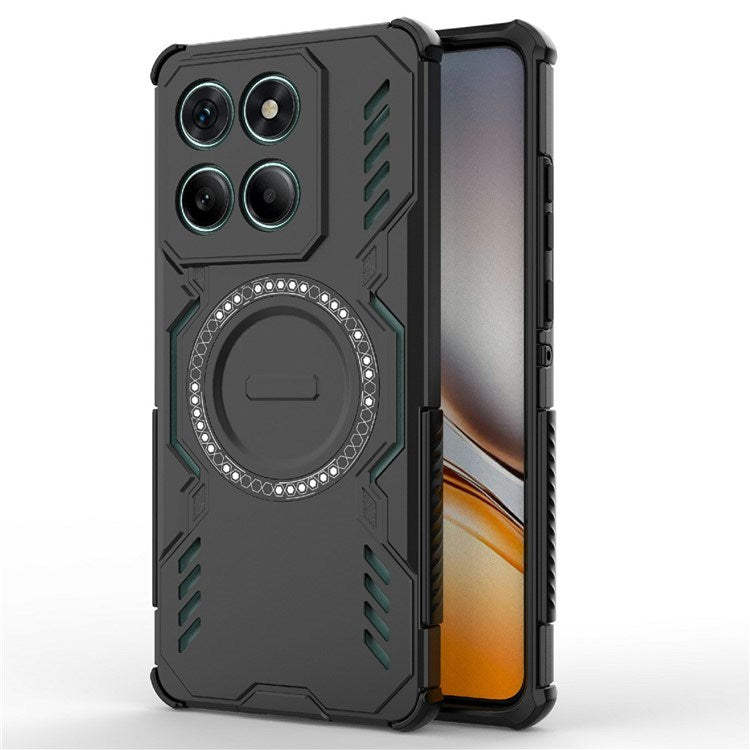 EIDERWOOD Motorola Edge 60 / Edge 60 Fusion Hybrid Plastic Case with Heat Dissipation - Black