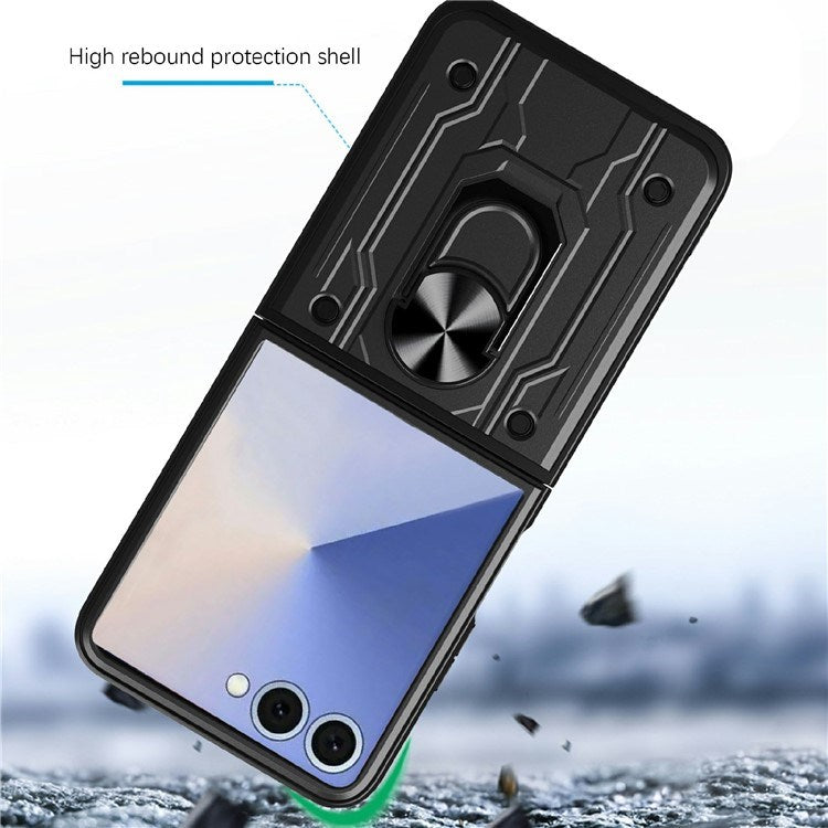 EIDERWOOD Samsung Galaxy Z Flip7 Hybrid Craftsman Case with Kickstand - Green