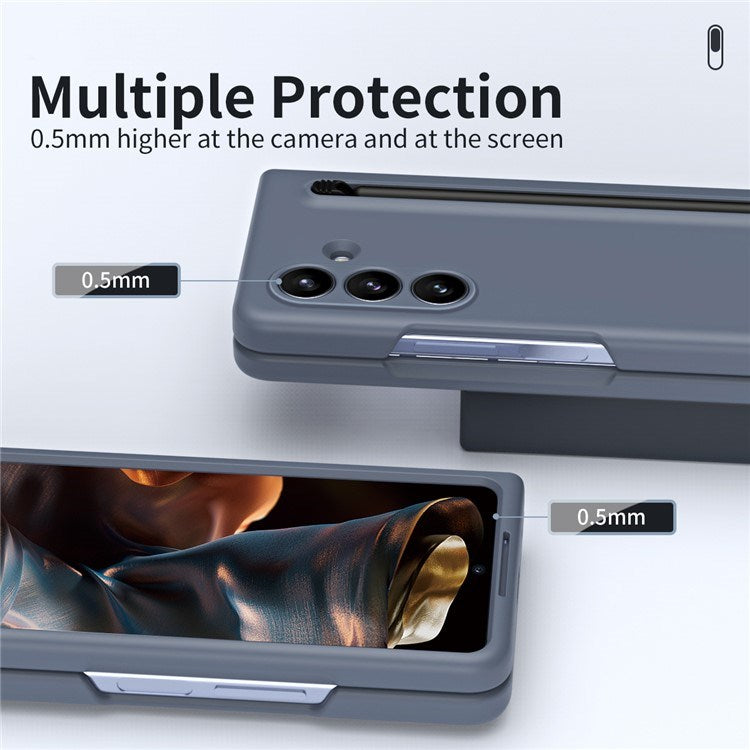 EIDERWOOD Samsung Galaxy Z Fold7 Hard Plastic Case with Stylus - Dark Grey