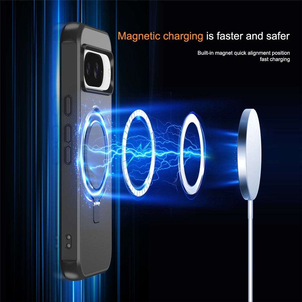 EIDERWOOD Google Pixel 10 / 10 Pro / 9 / 9 Pro Hybrid Case with Kickstand - MagSafe Compatible - Black