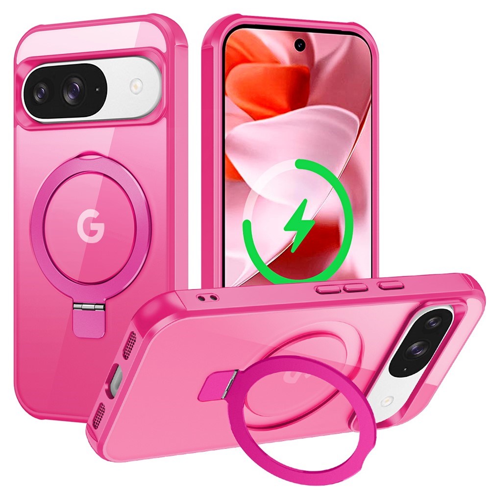 EIDERWOOD Google Pixel 10 / 10 Pro / 9 / 9 Pro Hybrid Case with Kickstand - MagSafe Compatible - Pink