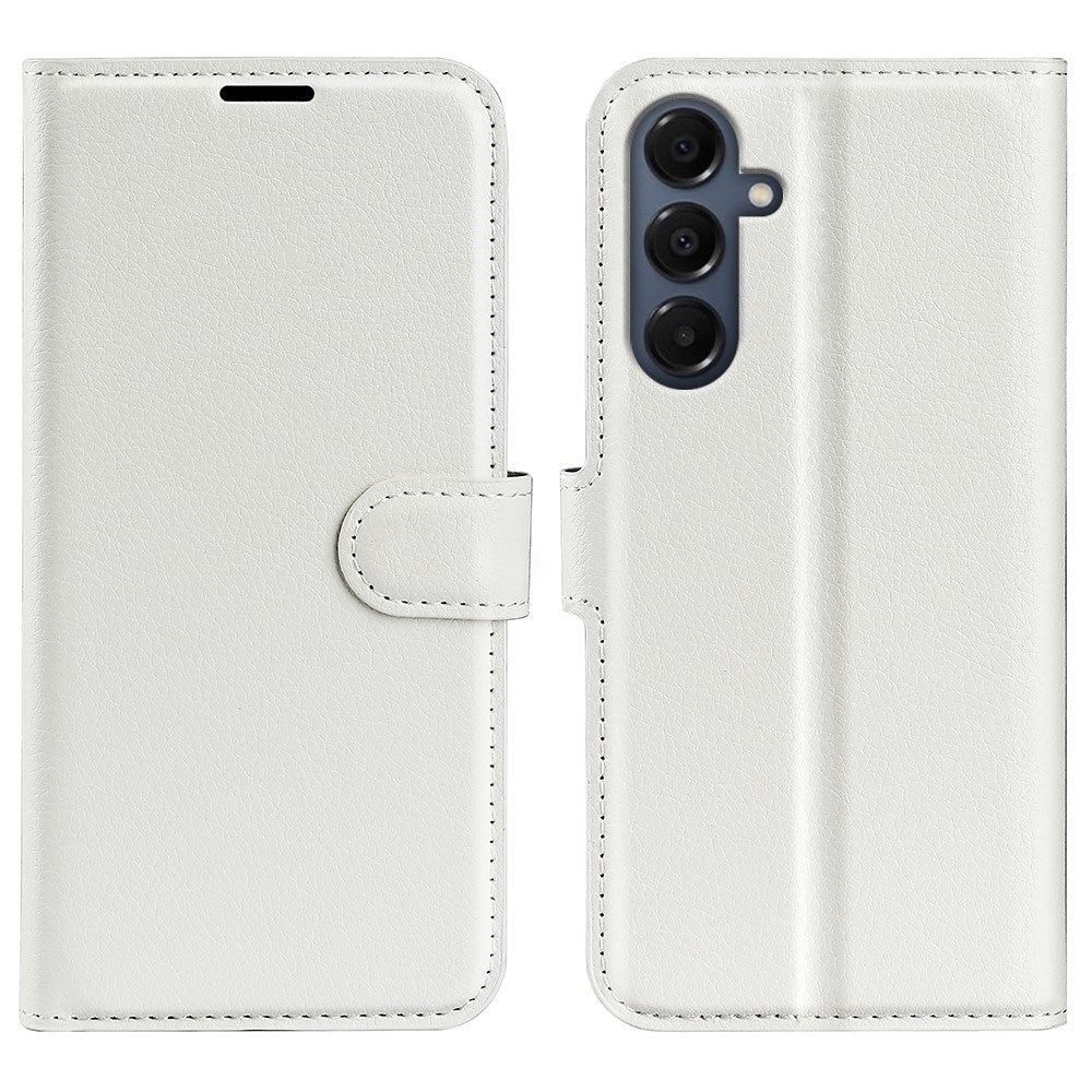 EIDERWOOD Samsung Galaxy A17 (5G) Litchi Faux Leather Wallet Case - White