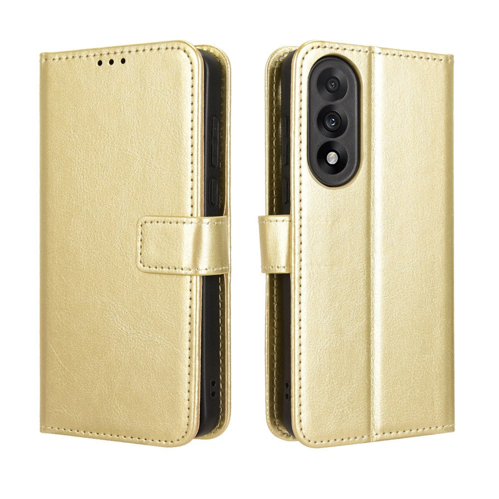 EIDERWOOD OnePlus Nord 5 Faux Leather Flip Case with Strap - Gold