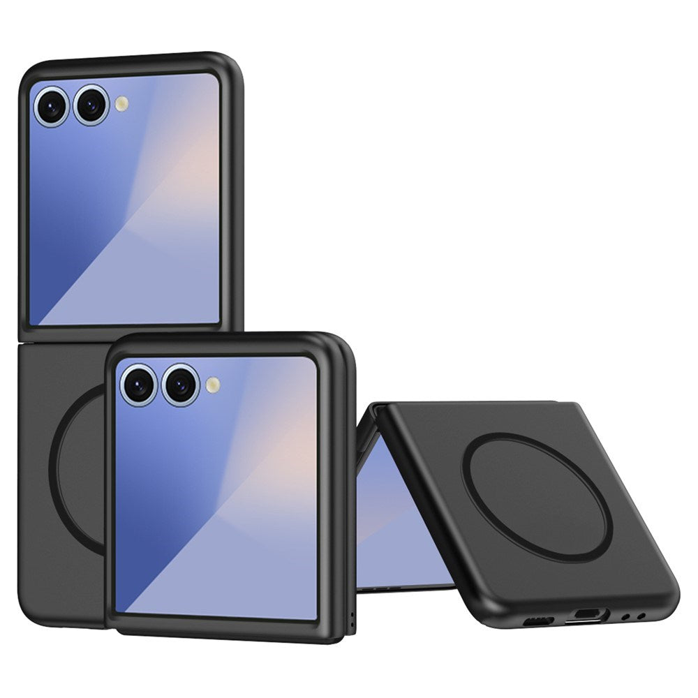EIDERWOOD Samsung Galaxy Z Flip7 Matte Hard Plastic Case - MagSafe Compatible - Black