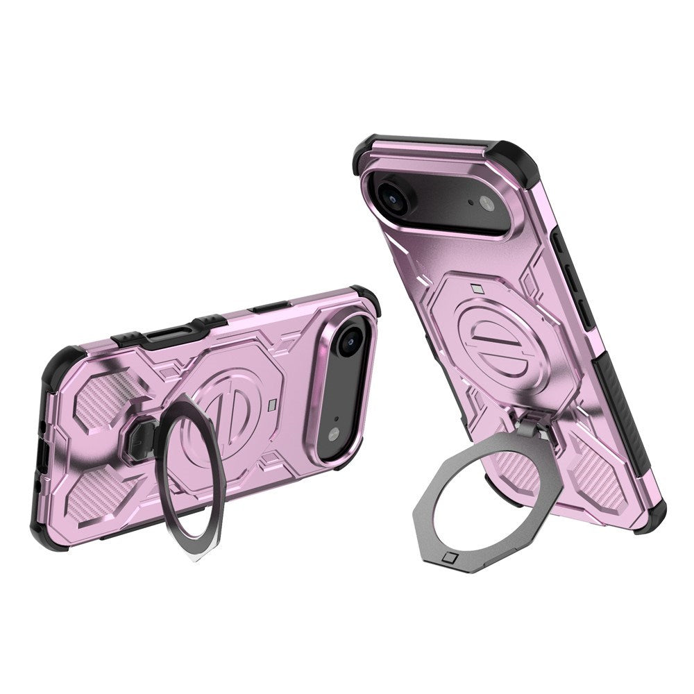EIDERWOOD iPhone Air Tough Case with Magnetic Kickstand - MagSafe Compatible - Pink