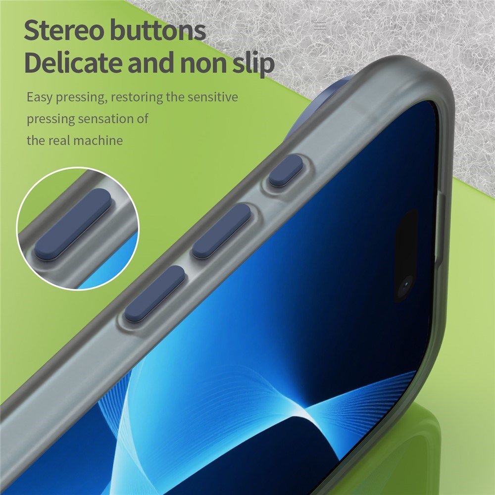 EIDERWOOD iPhone Air Hybrid Plastic Case - MagSafe Compatible - Matt Transparent / Dark Blue