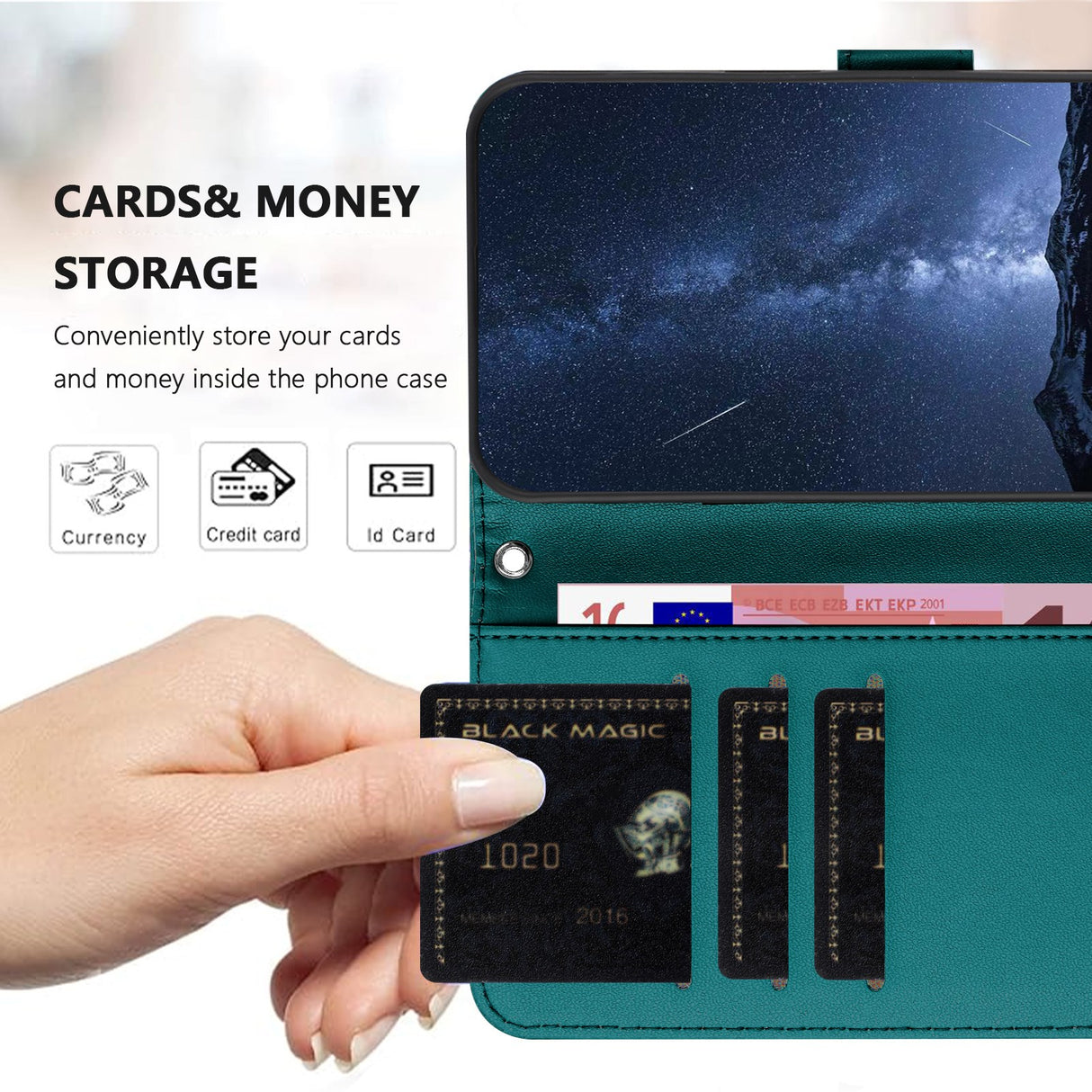 Nothing CMF Phone 2 Pro EIDERWOOD Leather Flip Case w. Wallet - Green