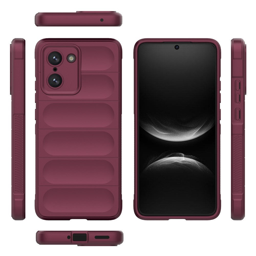 EIDERWOOD OnePlus Nord CE5 Flexible Plastic Case - Dark Red