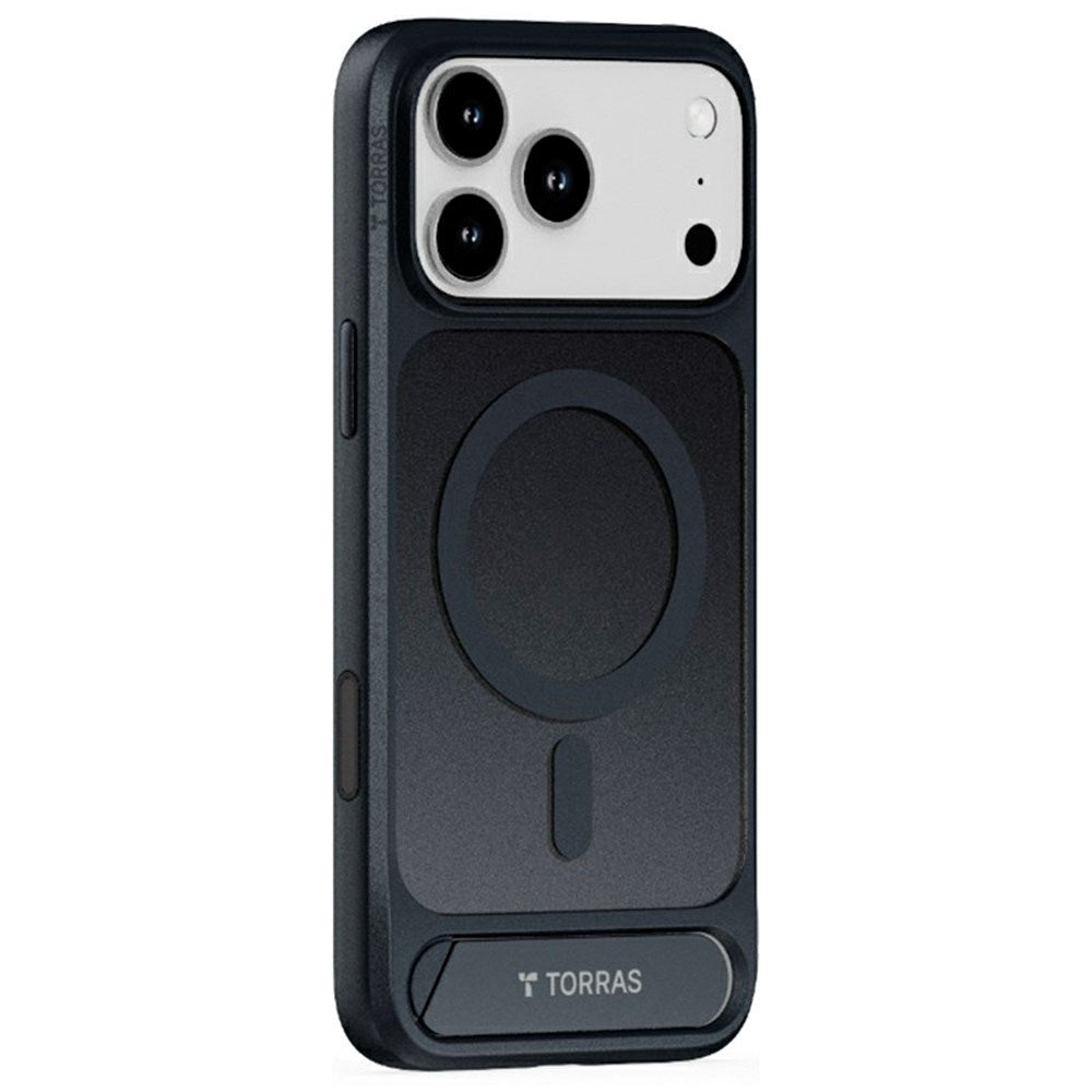 TORRAS iPhone 17 Pro Pstand Hybrid Case with Kickstand - MagSafe Compatible - Black