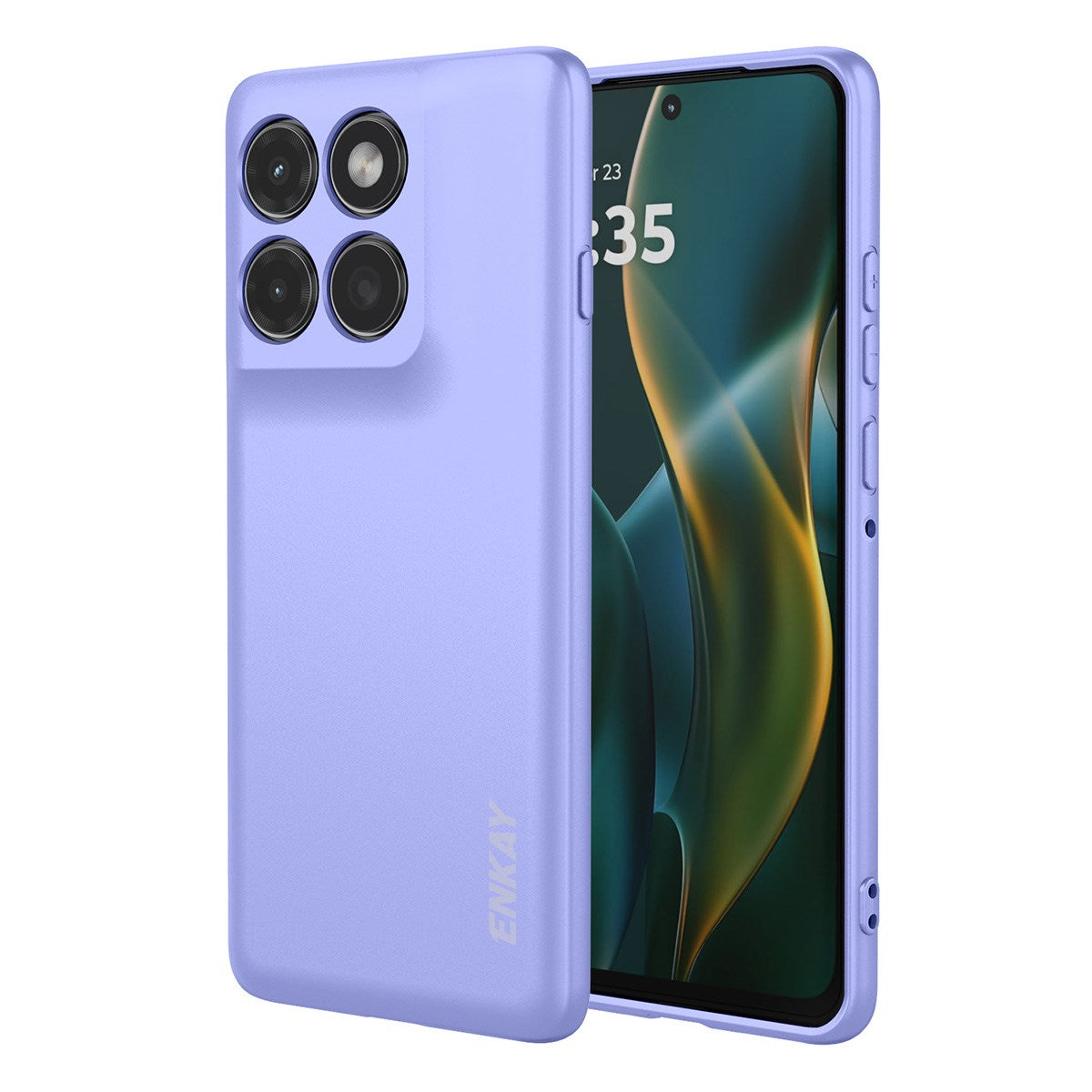 ENKAY Motorola Edge 60 Pro Silicone Case - Purple