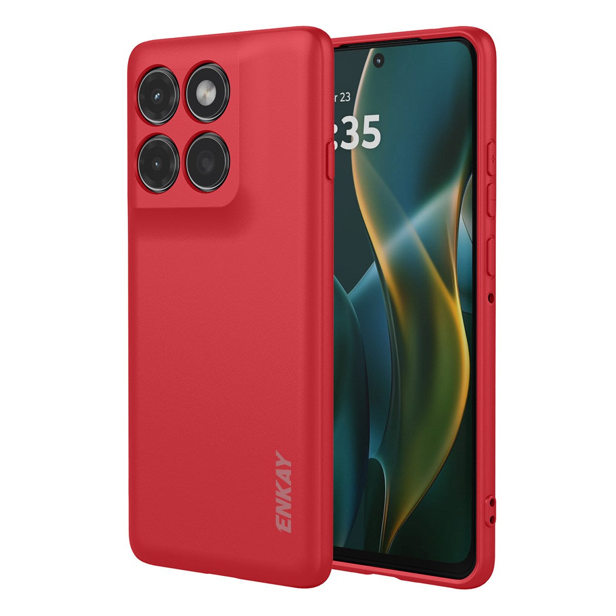 ENKAY Motorola Edge 60 Pro Silicone Case - Red