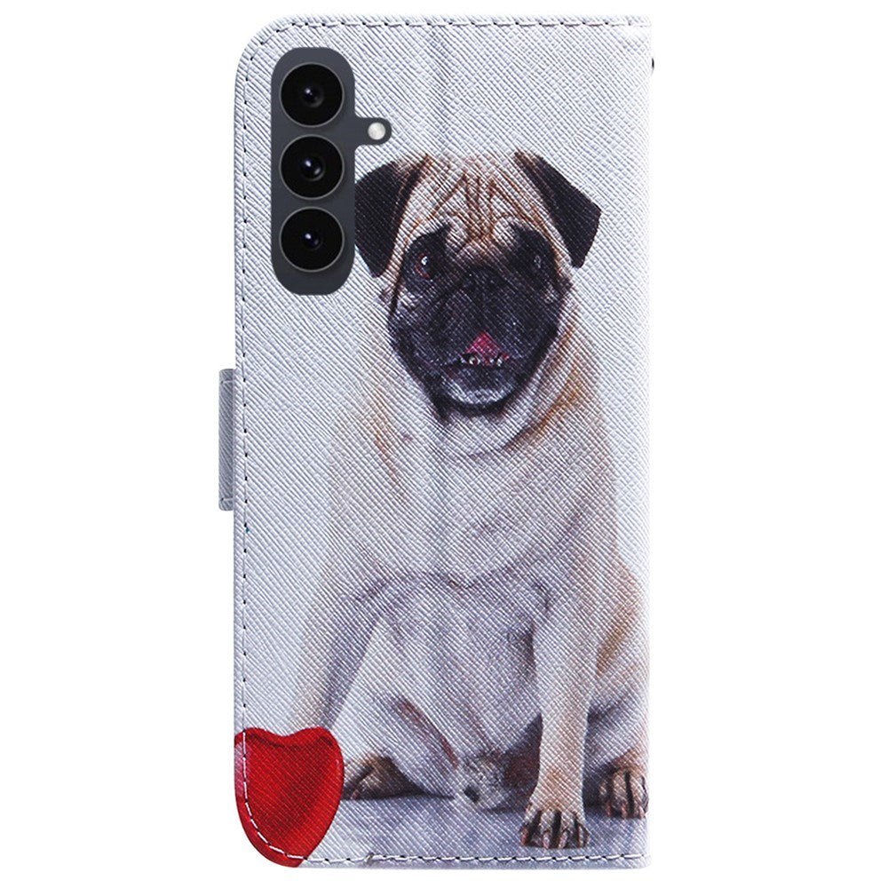 EIDERWOOD Samsung Galaxy S25 FE Faux Leather Flip Case with Design - Dog
