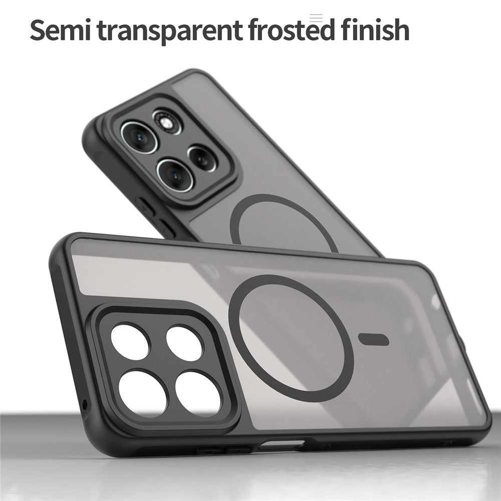 EIDERWOOD Motorola Moto G56 Hybrid Plastic Case - MagSafe Compatible - Black