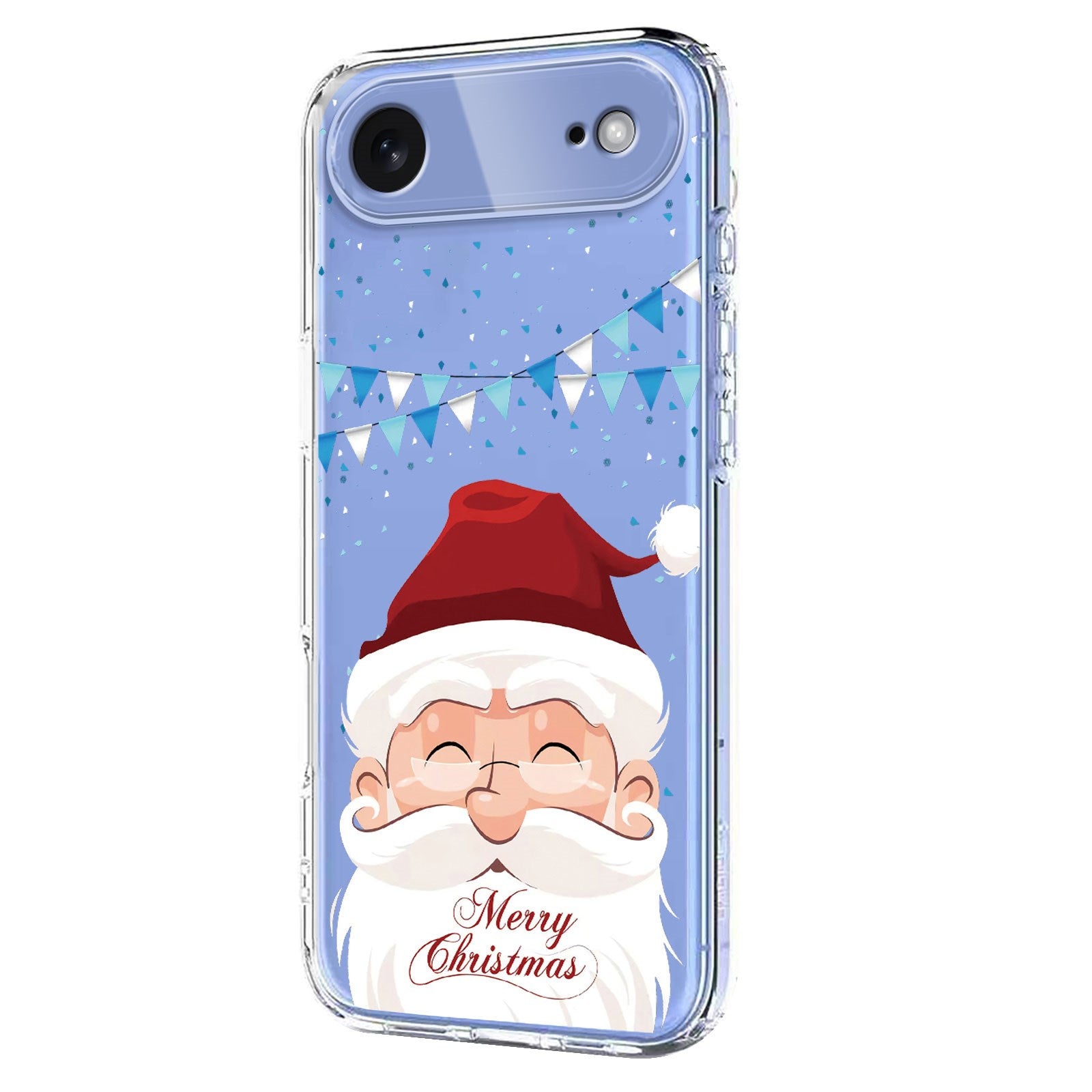 EIDERWOOD iPhone Air Flexible Plastic Christmas Case with Motif - Transparent / Santa Claus