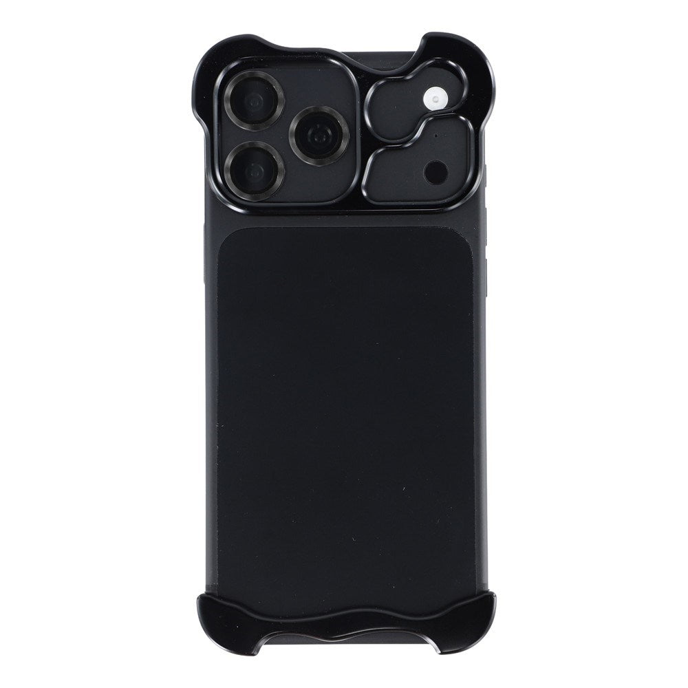 iPhone 17 Pro Max Two-Piece Metal Bumper Case - Black