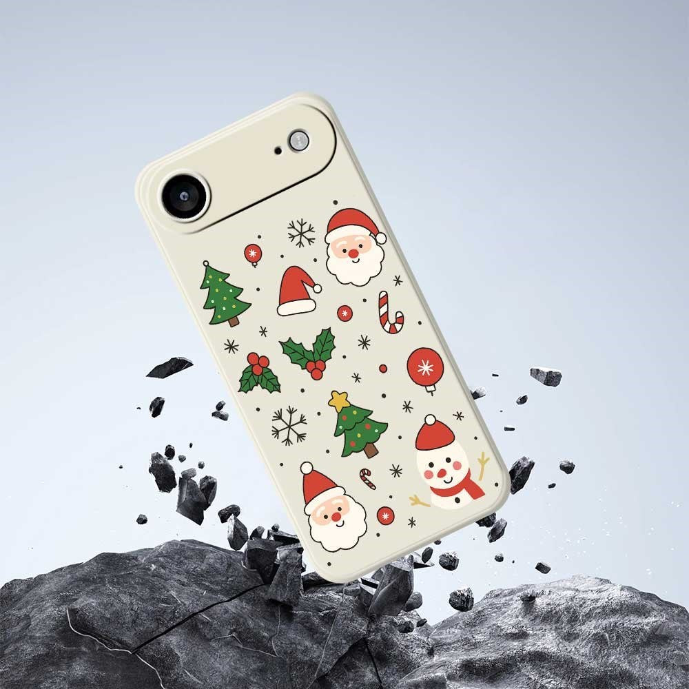 EIDERWOOD iPhone Air Christmas Case - Flexible Plastic - Christmas Motifs / Beige