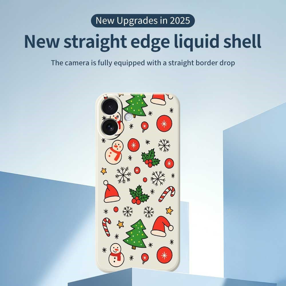 EIDERWOOD iPhone 17 Christmas Case - Flexible Plastic - Christmas Motifs / Beige