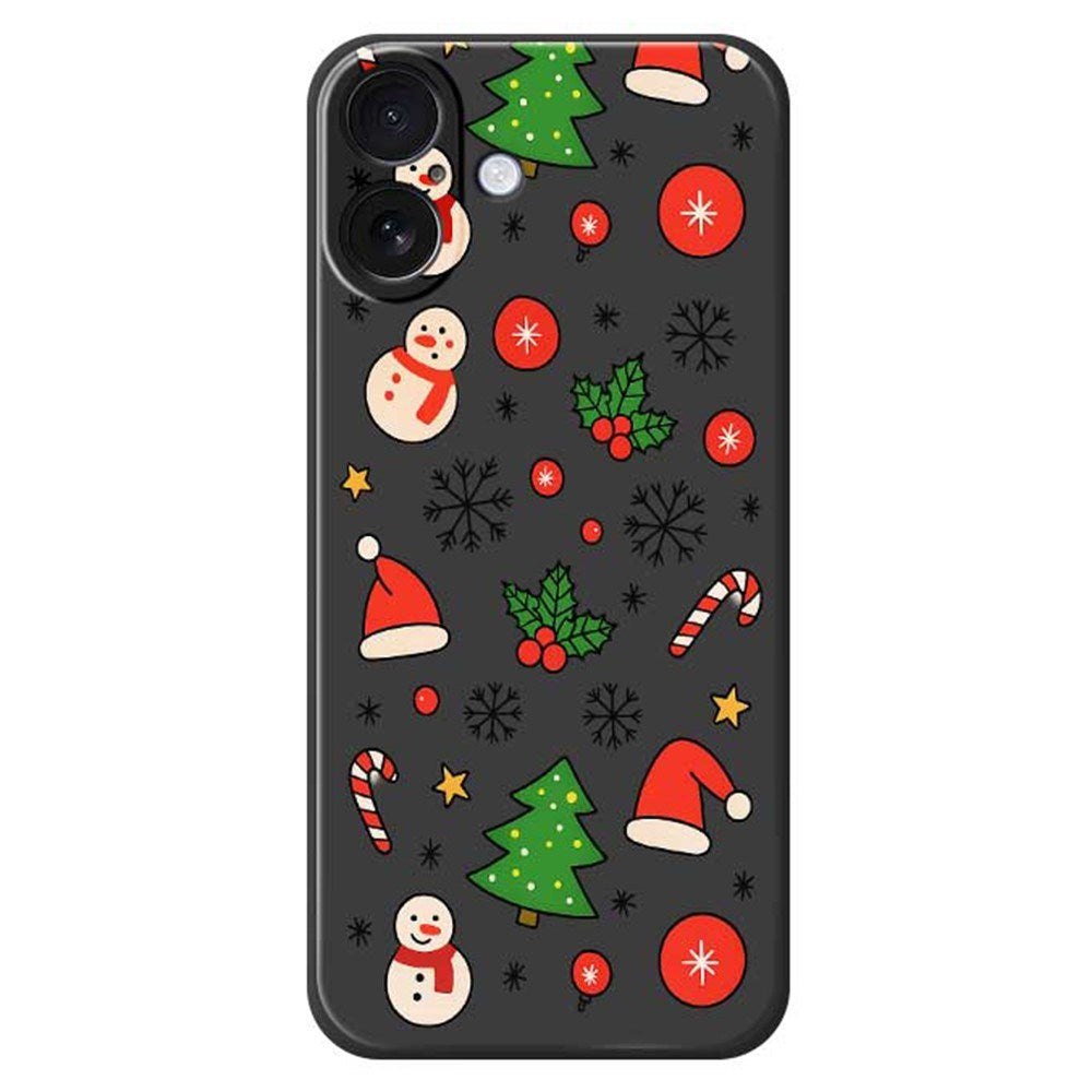 EIDERWOOD iPhone 17 Christmas Case - Flexible Plastic - Christmas Motifs / Black