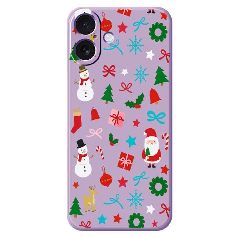 EIDERWOOD iPhone 17 Christmas Case - Flexible Plastic - Christmas Decorations / Purple