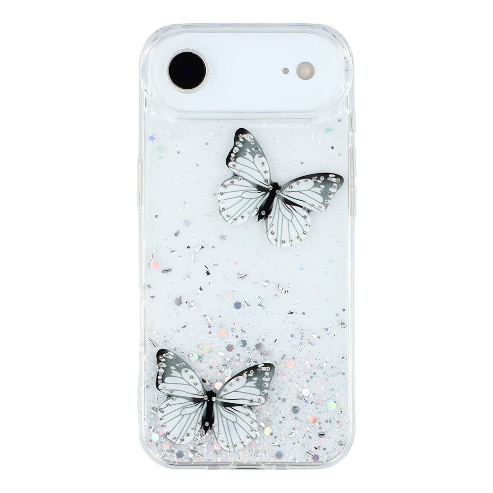 EIDERWOOD iPhone Air Flexible Plastic Case with Butterflies - Transparent