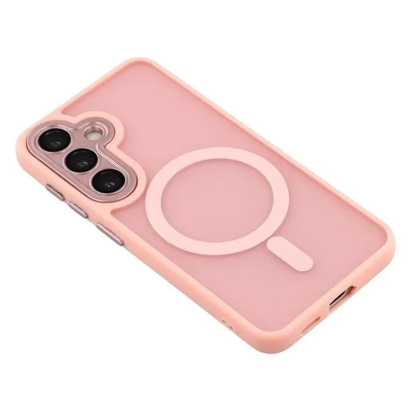 Samsung Galaxy S25 FE Hybrid Plastic Case - MagSafe Compatible - Pink
