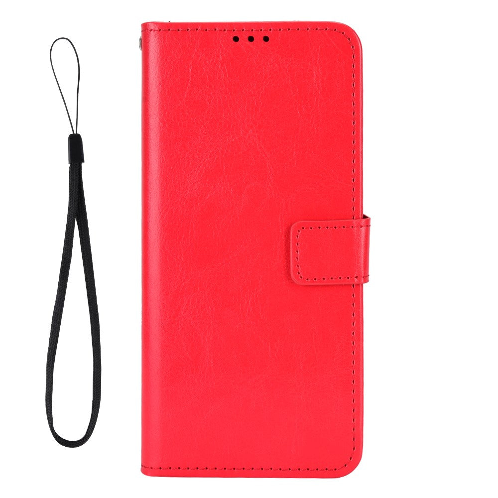 EIDERWOOD Samsung Galaxy A07 Faux Leather Flip Case with Strap - Red