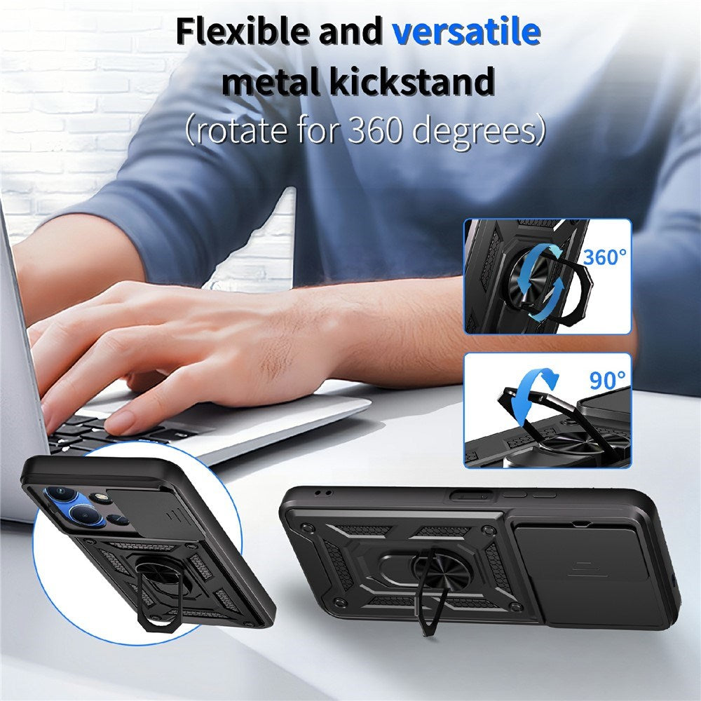 Xiaomi Redmi 15C (5G) / (4G) EIDERWOOD Tough Case with Stand Function - MagSafe Compatible - Blue