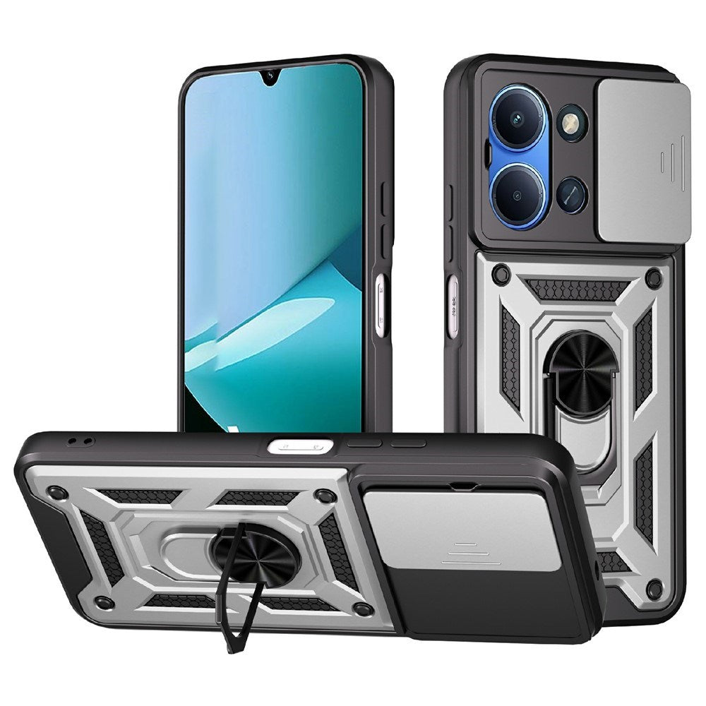 Xiaomi Redmi 15C (5G) / (4G) EIDERWOOD Tough Case with Stand Function - MagSafe Compatible - Grey