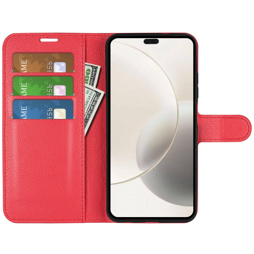 EIDERWOOD Honor 400 Smart Faux Leather Flip Case with Cardholder & Stand Function - Red