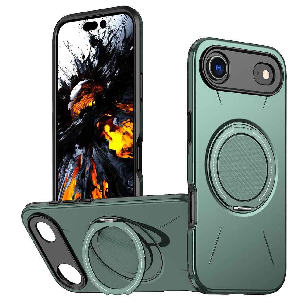 EIDERWOOD iPhone Air Case with Rotating Kickstand - MagSafe Compatible - Green