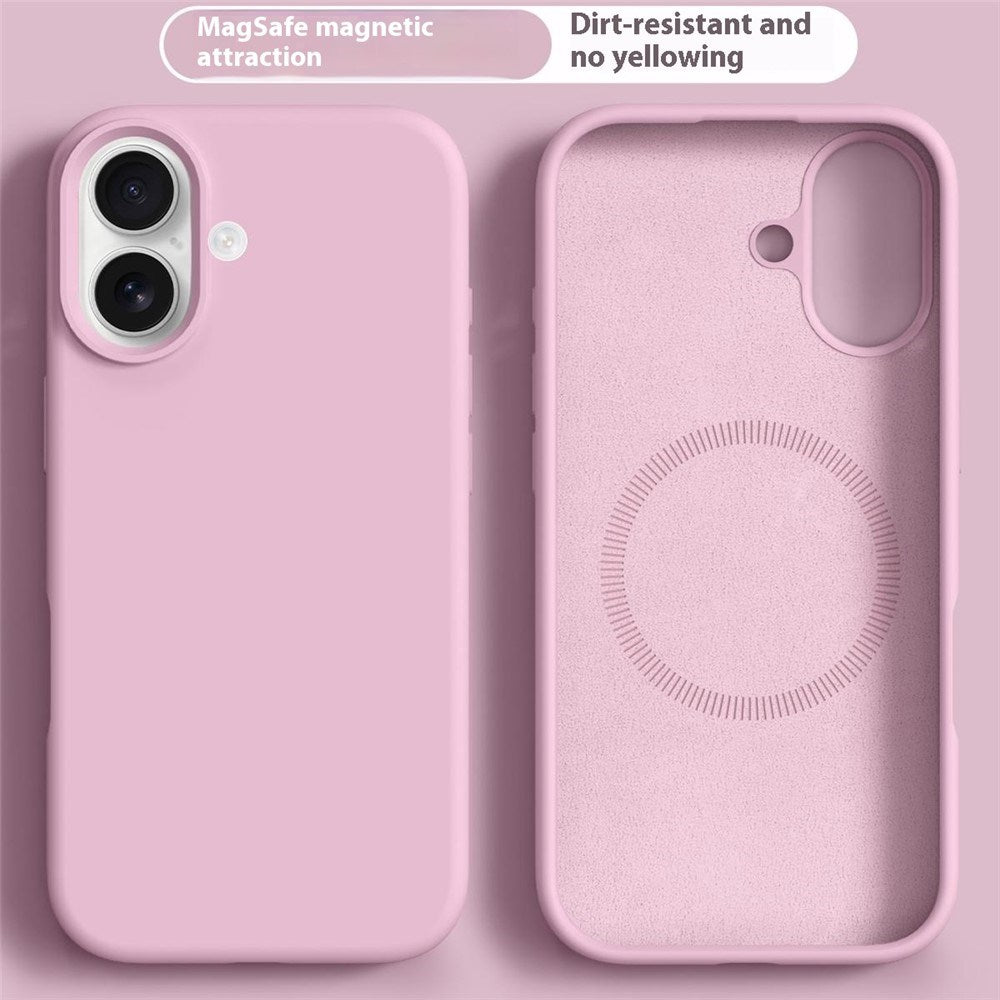 iPhone 17 2-in-1 Silicone & Hard Plastic Case- MagSafe Compatible - Pink