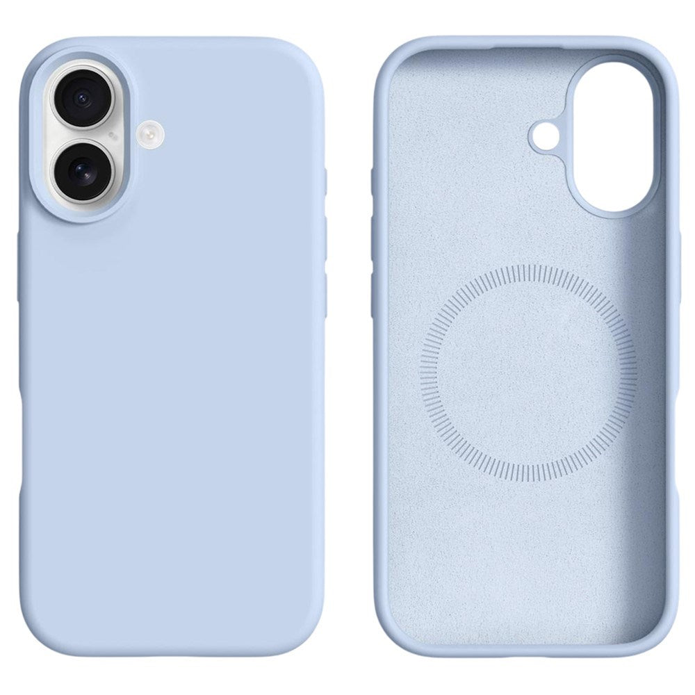 iPhone 17 2-in-1 Silicone & Hard Plastic Case- MagSafe Compatible - Baby Blue