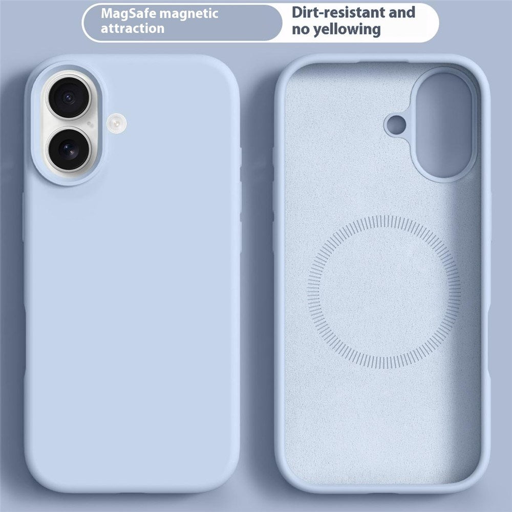 iPhone 17 2-in-1 Silicone & Hard Plastic Case- MagSafe Compatible - Baby Blue