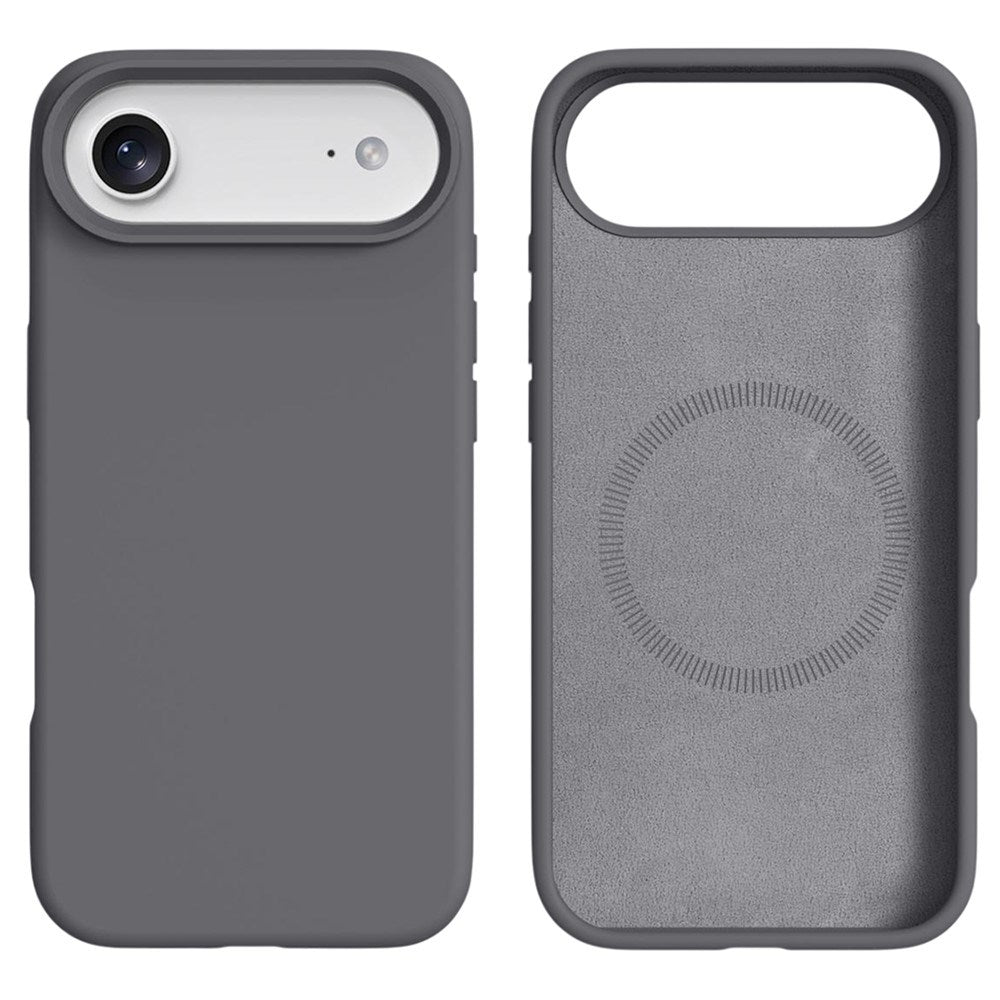 iPhone Air 2-in-1 Silicone & Hard Plastic Case- MagSafe Compatible - Dark gray