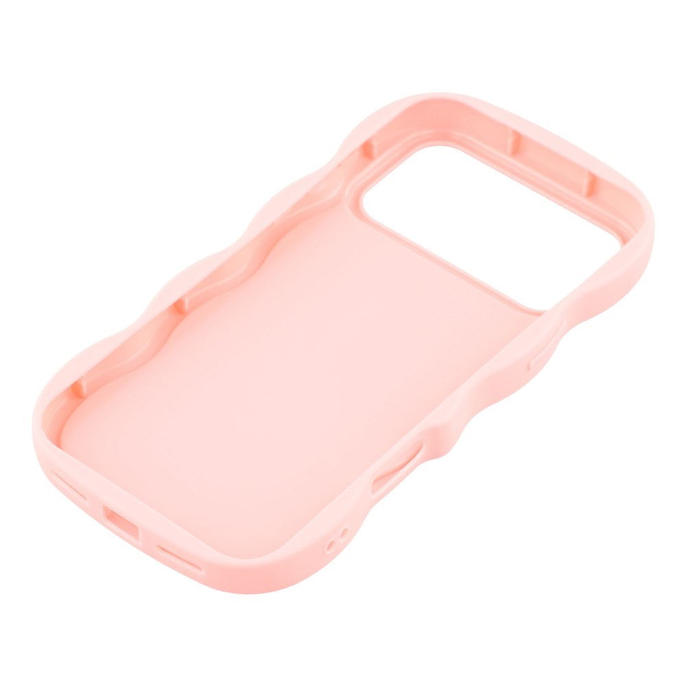 EIDERWOOD iPhone 17 Pro Max Flexible Plastic Wavy Case - Pink