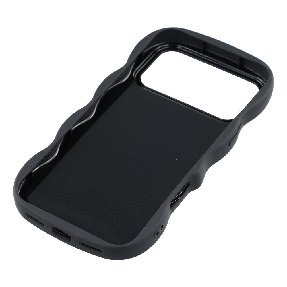 EIDERWOOD iPhone 17 Pro Flexible Plastic Wavy Case - Black