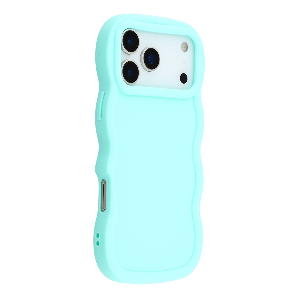 EIDERWOOD iPhone 17 Pro Flexible Plastic Wavy Case - Blue