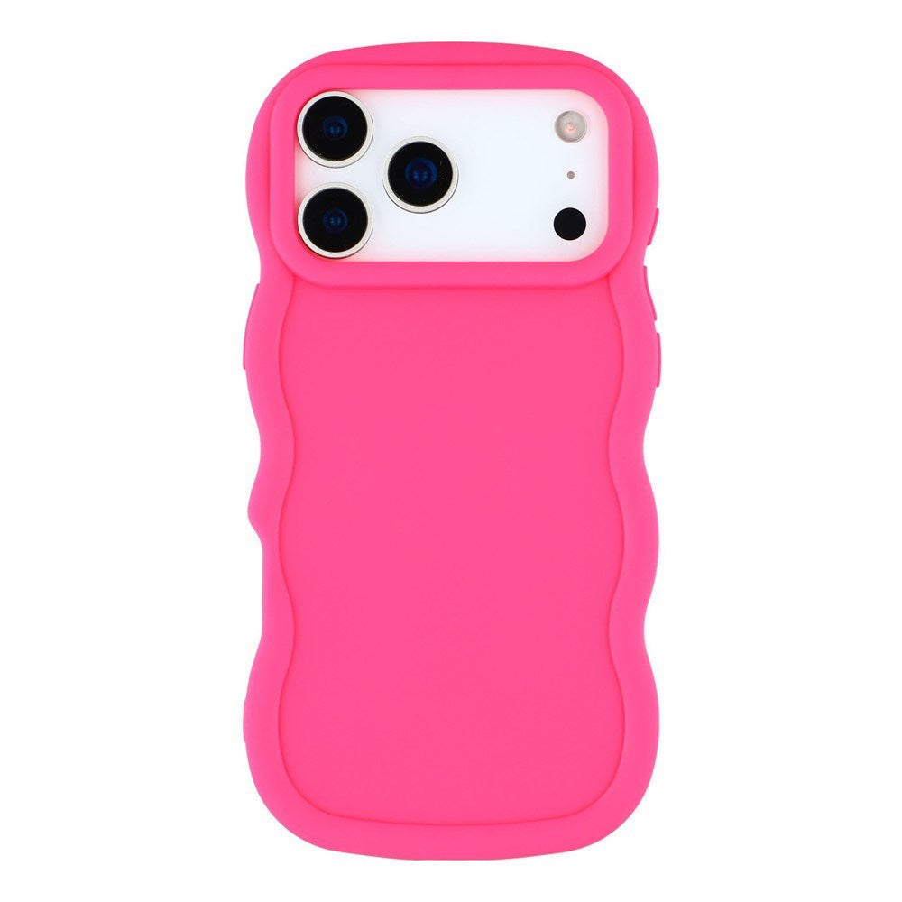 EIDERWOOD iPhone 17 Pro Flexible Plastic Wavy Case - Pink