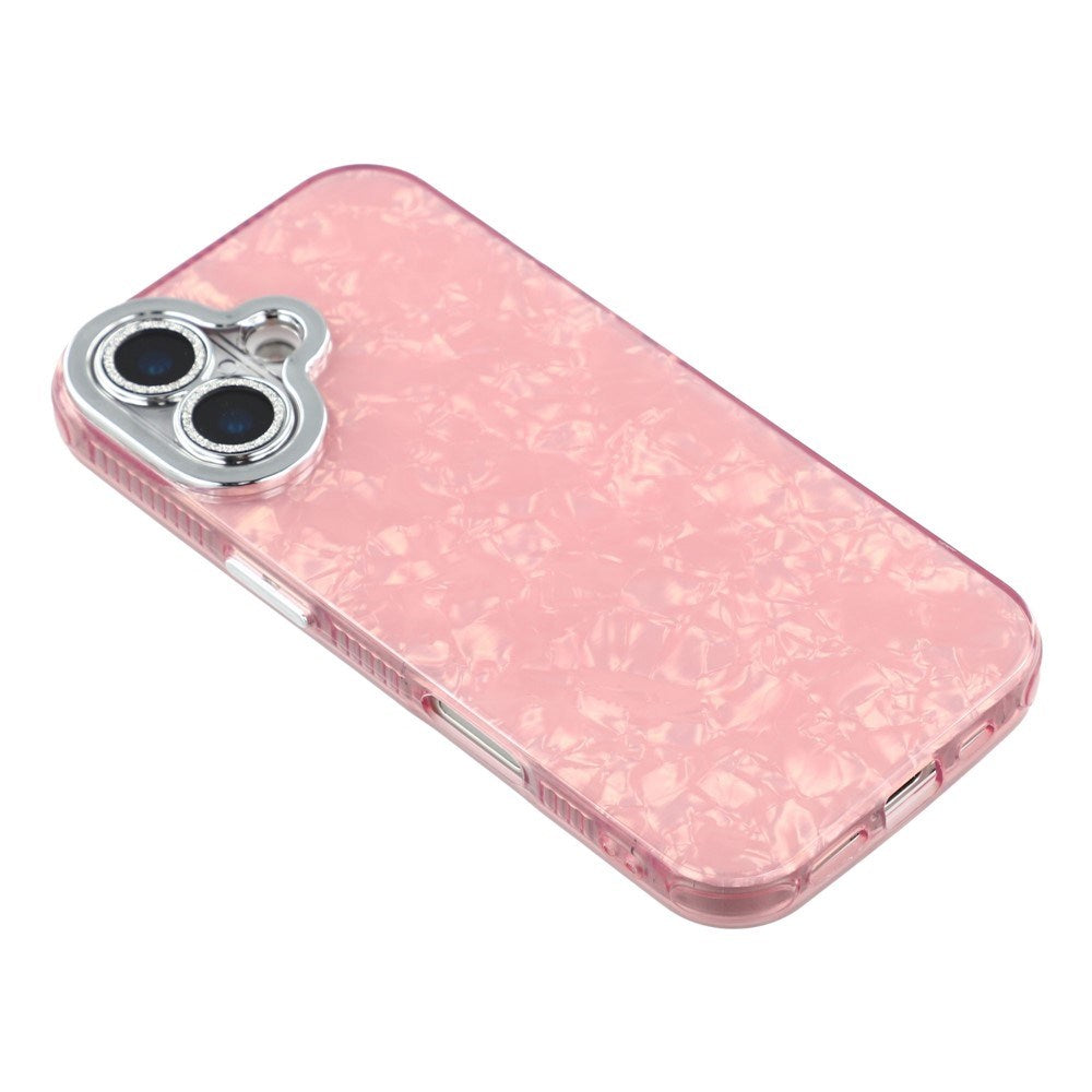 EIDERWOOD iPhone 17 Hybrid Plastic Case with Built-in Camera Lens Protection - Pearlescent Pattern / Pink